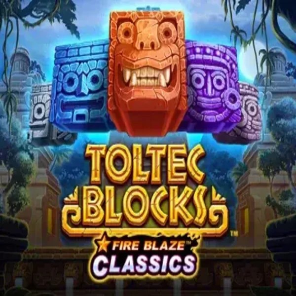 Official Slots logo: Fire Blaze: Toltec Blocks by Rarestone Gaming at 711 Casino